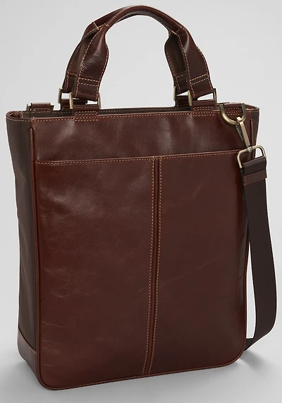 Men's Jos. A. Bank North South Leather Tote at Jos. A. Bank, Brown, 