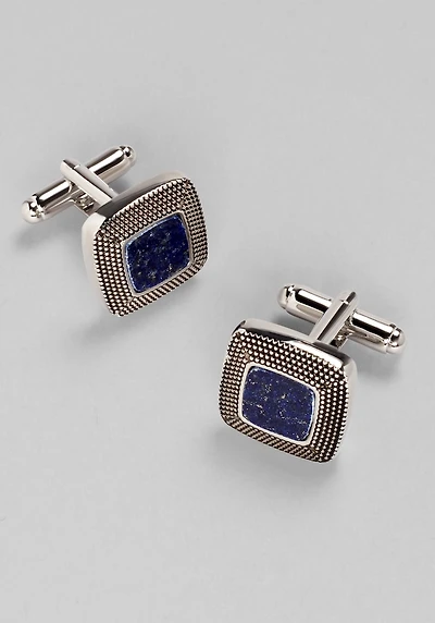 Men's Jos. A. Bank Square Granulated Lapis Cufflinks at Jos. A. Bank, Blue,