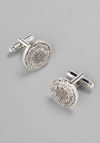 Men's Jos. A. Bank Round Medallion Cufflinks at Jos. A. Bank, Metals/Silver, 