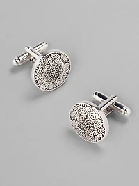 Men's Jos. A. Bank Round Medallion Cufflinks at Jos. A. Bank, Metals/Silver, 