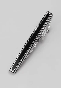 Men's Jos. A. Bank Faux Obsidian Deco Framed Tie Bar at Jos. A. Bank, Black, 