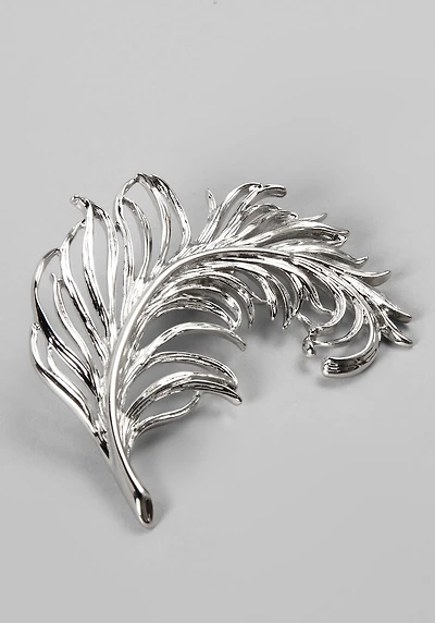 Men's Jos. A. Bank Feather Lapel Pin at Jos. A. Bank, Black/Metals/Silver, 