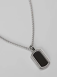 Men's Jos. A. Bank Stone Pendant at Jos. A. Bank, Black, 