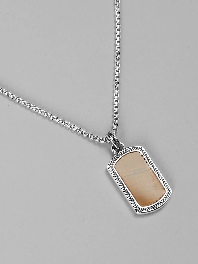 Men's Jos. A. Bank Stone Pendant at Jos. A. Bank, Brown,