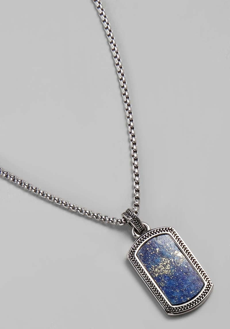 Men's Jos. A. Bank Stone Pendant at Jos. A. Bank, Blue,