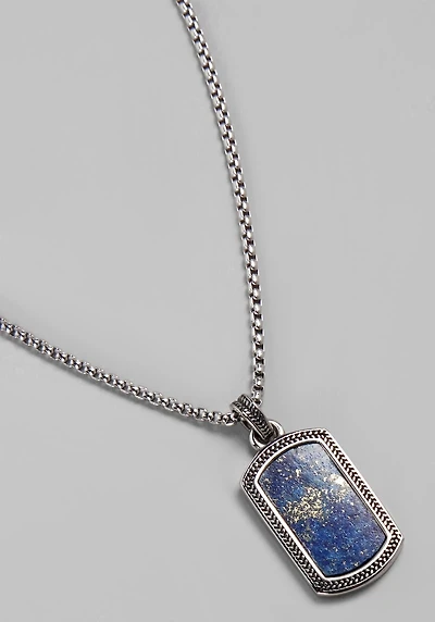 Men's Jos. A. Bank Stone Pendant at Jos. A. Bank, Blue, 