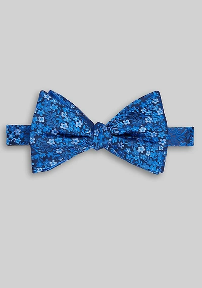 Men's Jos. A. Bank Floral Double Layer Soft Knot Pre-Tied Bow Tie at Jos. A. Bank, Burgundy,