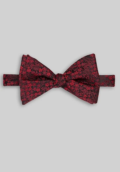 Men's Jos. A. Bank Floral Double Layer Soft Knot Pre-Tied Bow Tie at Jos. A. Bank, Navy/Blue,