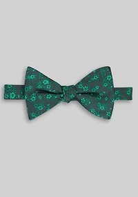 Men's Jos. A. Bank Floral Soft Knot Pre-Tied Big Bow Tie at Jos. A. Bank, Dark Green,