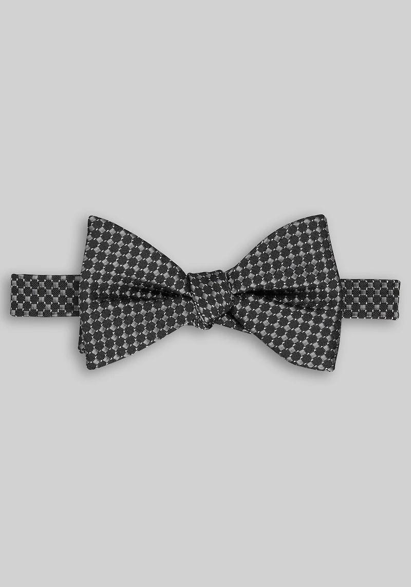 Men's Jos. A. Bank Neat Soft Knot Big Bow Tie at Jos. A. Bank, Black/Grey,