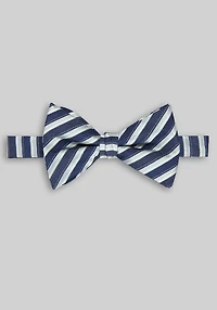 Men's Jos. A. Bank Stripe Pre-Tied Big Bow Tie at Jos. A. Bank, Navy/Blue,
