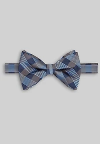 Men's Jos. A. Bank Plaid Teardrop Pre-Tied Bow Tie at Jos. A. Bank, Navy/Blue,