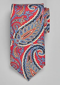 Men's Reserve Collection Paisley Tie at Jos. A. Bank, Burgundy/Orange, 