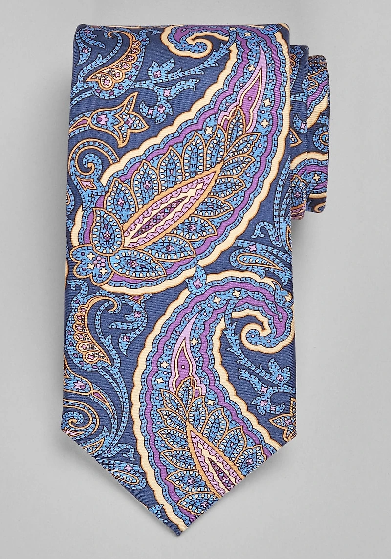 Men's Reserve Collection Paisley Tie at Jos. A. Bank, Navy/Purple, 