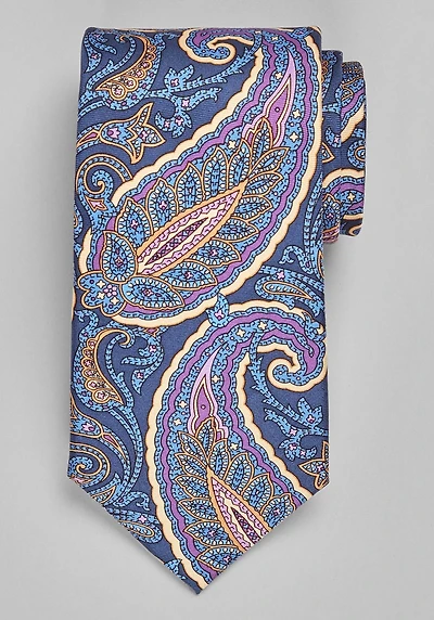 Men's Reserve Collection Paisley Tie at Jos. A. Bank, Navy/Purple, 