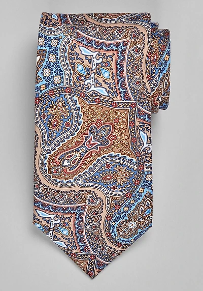 Men's Reserve Collection Intricate Paisley Tie at Jos. A. Bank, Taupe/Blue, 
