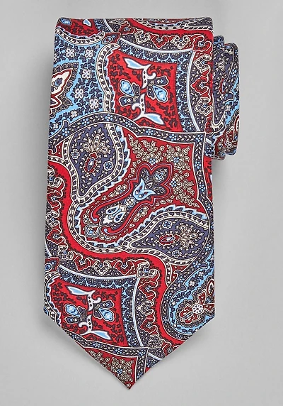 Men's Reserve Collection Intricate Paisley Tie at Jos. A. Bank, Red/Blue, 