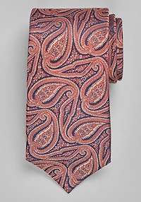 Men's Reserve Collection Tonal Paisley Tie at Jos. A. Bank, Navy/Orange, 
