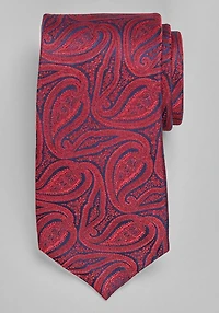 Men's Reserve Collection Tonal Paisley Tie at Jos. A. Bank, Navy/Red, 