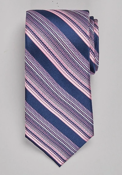Men's Reserve Collection Intricate Stripe Tie at Jos. A. Bank, Navy/Pink, 