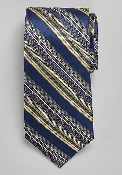 Men's Reserve Collection Intricate Stripe Tie at Jos. A. Bank, Navy/Green, 