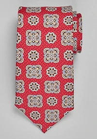 Men's TravelerÂ® Collection Medallion Tie at Jos. A. Bank, Burgundy, 