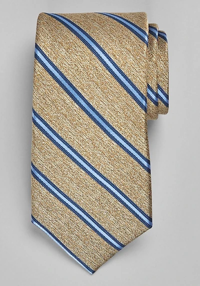 Men's TravelerÂ® Collection Heathered Stripe Tie at Jos. A. Bank, Gold/Blue, 