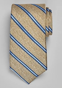 Men's TravelerÂ® Collection Heathered Stripe Tie at Jos. A. Bank, Gold/Blue, 