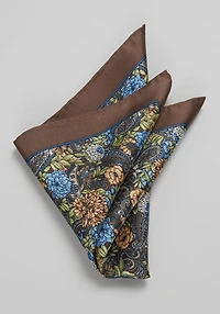 Men's Jos. A. Bank Crowded Floral Pocket Square at Jos. A. Bank, Brown, 
