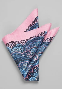 Men's Jos. A. Bank Intricate Tile Pocket Square at Jos. A. Bank, Pink/Blue, 