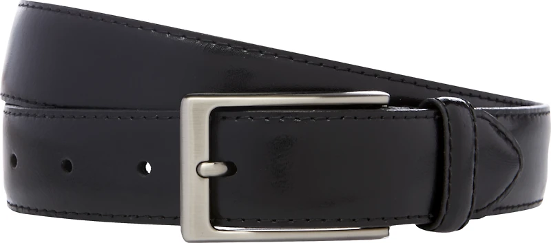 Men's Jos A. Bank Burnished Edge Casual Belt - Long at Jos. A. Bank, Black,