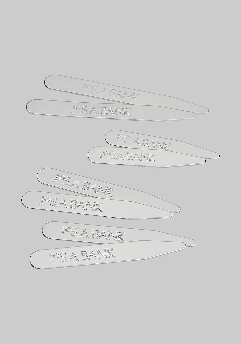 Men's Jos. A. Bank Silvertone Metal Collar Stays at Jos. A. Bank, Metal Silver/Metals,