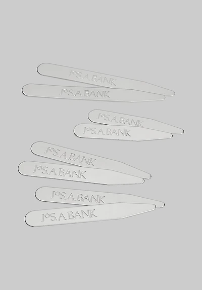 Men's Jos. A. Bank Silvertone Metal Collar Stays at Jos. A. Bank, Metal Silver/Metals,