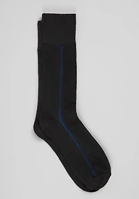 Men's Jos. A. Bank Striped Clocking Socks at Jos. A. Bank, Black, 