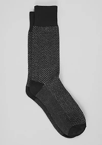 Men's Jos. A. Bank Herringbone Socks at Jos. A. Bank, Black, 