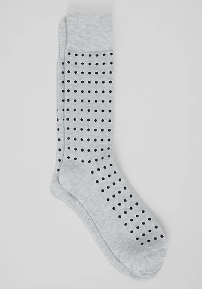 Men's Jos. A. Bank Foulard Dot Socks at Jos. A. Bank, Grey, 