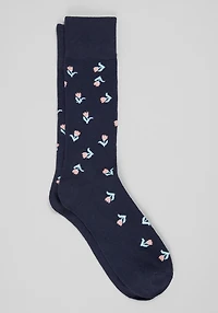 Men's Jos. A. Bank Mini Tulip Socks at Jos. A. Bank, Blue/Navy/Pink, 