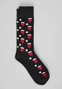 Men's Jos. A. Bank Beer Pong Socks at Jos. A. Bank, Black, 