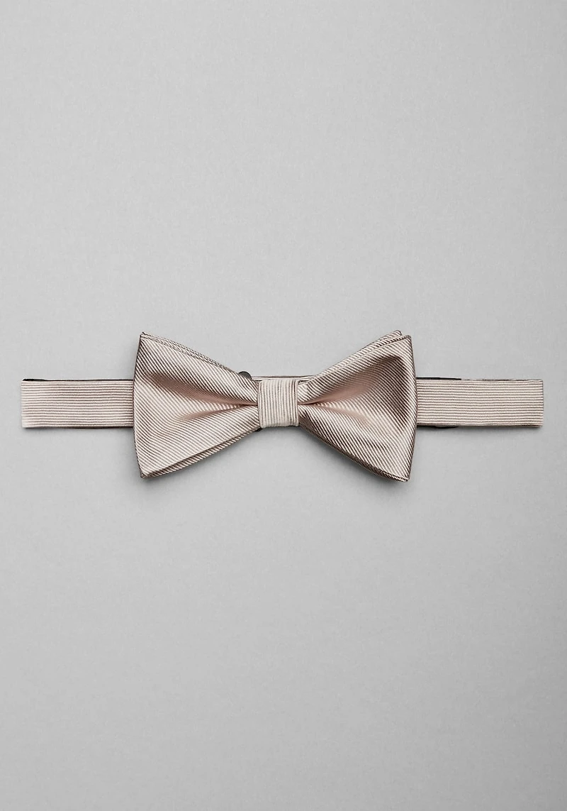 Men's Jos. A. Bank Pre-Tied Silk Bow Tie at Jos. A. Bank, Lt Tan 17,