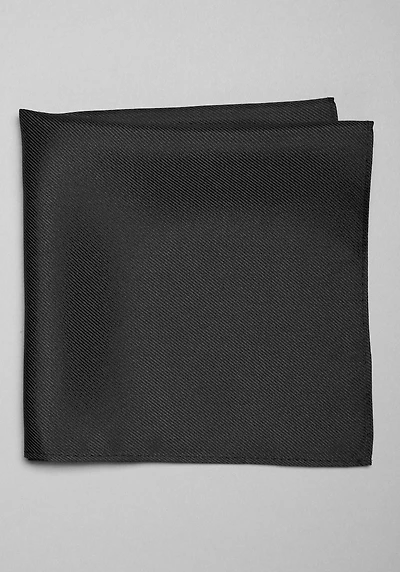 Men's Traveler Collection Solid Pocket Square at Jos. A. Bank, Black,