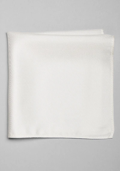 Men's Traveler Collection Solid Pocket Square at Jos. A. Bank, Cream/White,