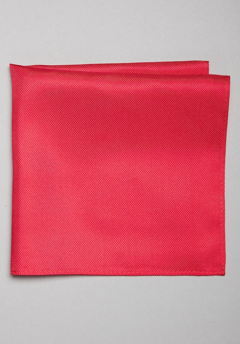 Men's Traveler Collection Solid Pocket Square at Jos. A. Bank, Red,