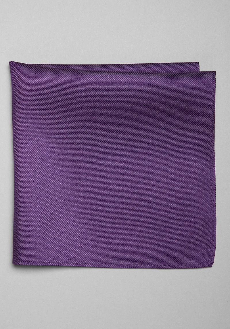 Men's Traveler Collection Solid Pocket Square at Jos. A. Bank, Purple,