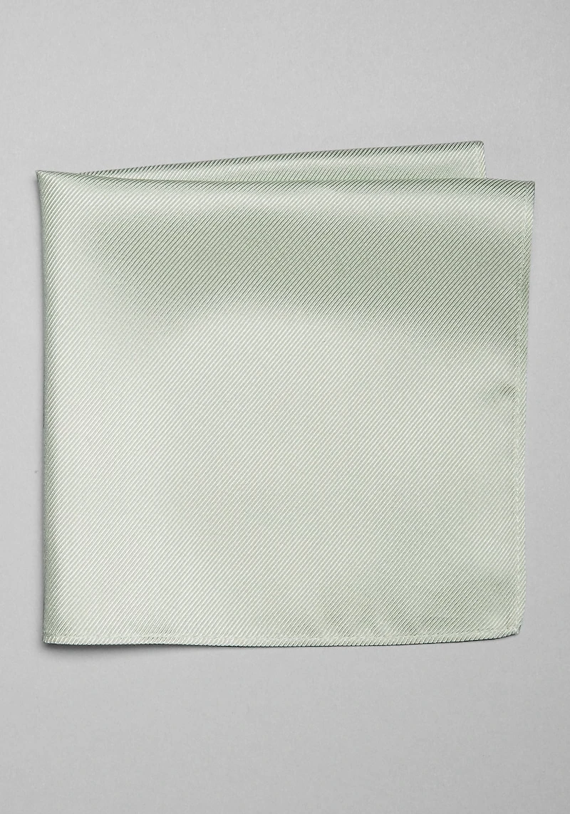 Men's Traveler Collection Solid Pocket Square at Jos. A. Bank, Dusty Sage/Green,