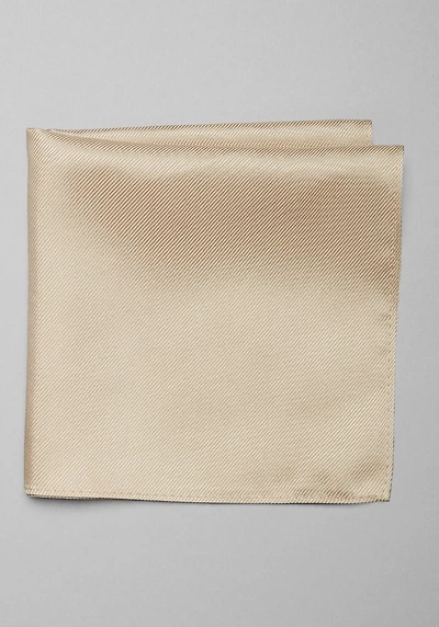 Men's Traveler Collection Solid Pocket Square at Jos. A. Bank, Champagne/Metals,