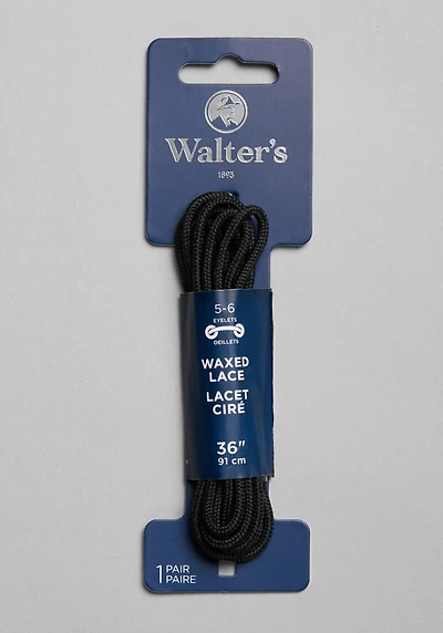Men's Walter's 36-Inch Wax Dress Laces, Black at Jos. A. Bank, Black,