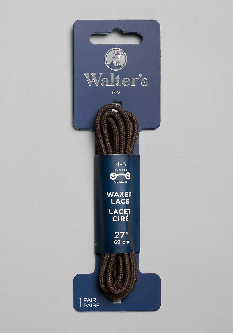 Men's Walter's 27-Inch Wax Dress Laces, Brown at Jos. A. Bank, Brown,