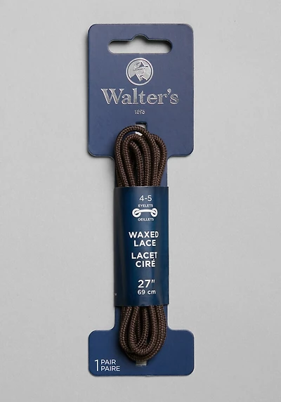 Men's Walter's 27-Inch Wax Dress Laces, Brown at Jos. A. Bank, Brown,