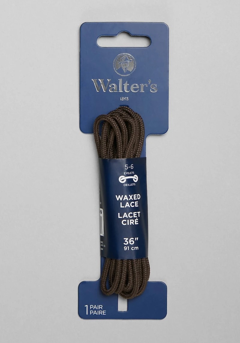 Men's Walter's 36-Inch Wax Dress Laces, Brown at Jos. A. Bank, Brown,