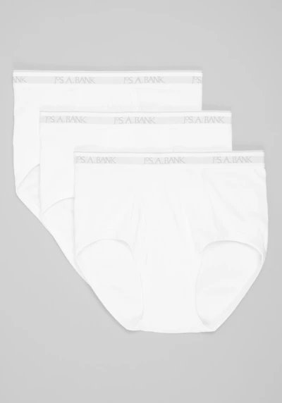 Men's Jos. A. Bank Briefs, 3-Pack at Jos. A. Bank, Cream/White